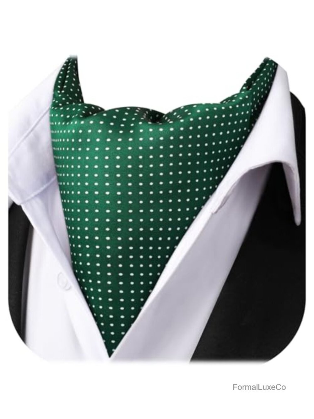 Mens Ascot Tie Cravat Floral Paisley Polka Dot Jacquard Silk Blend Scarf